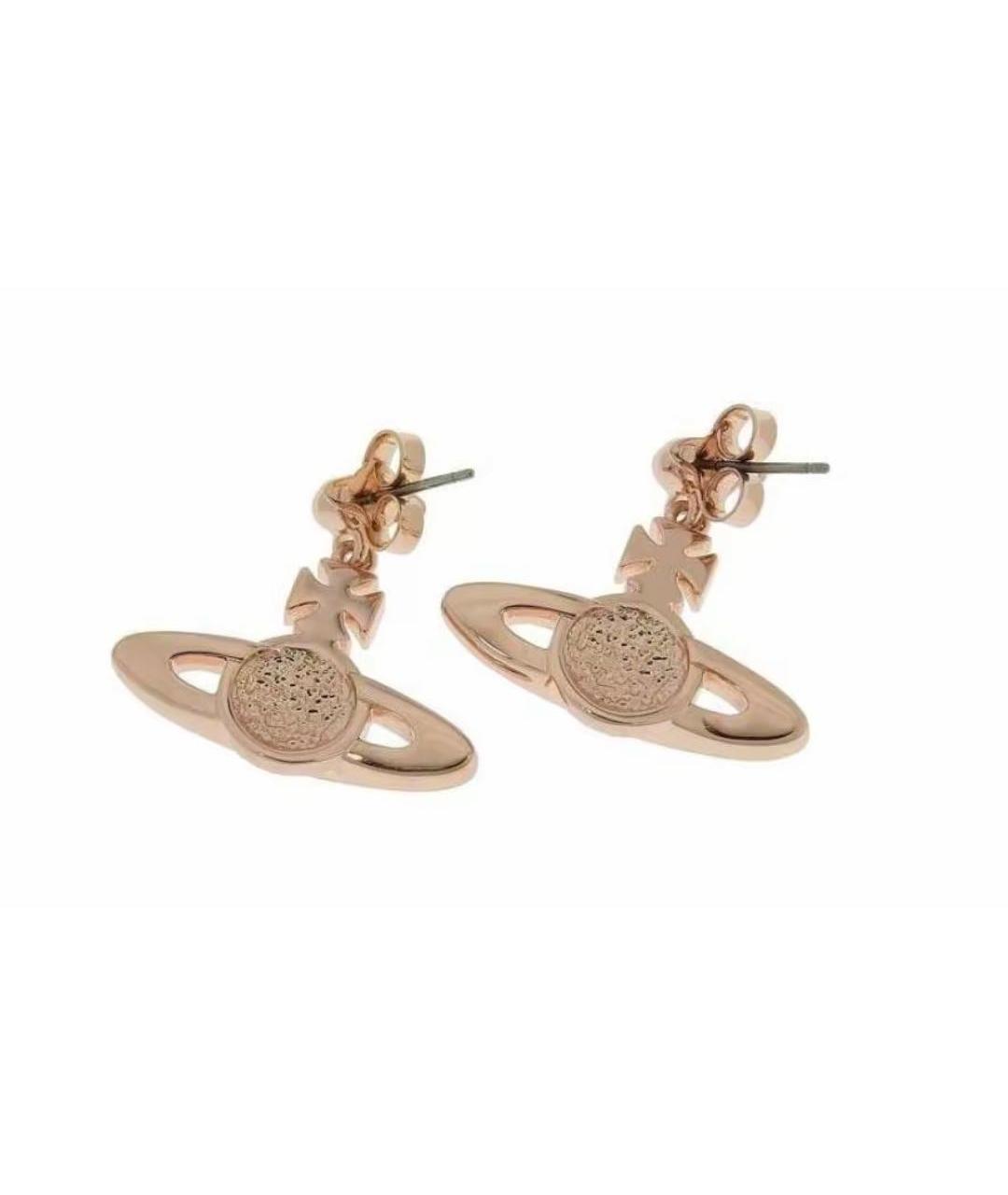 VIVIENNE WESTWOOD Белые металлические серьги, фото 2