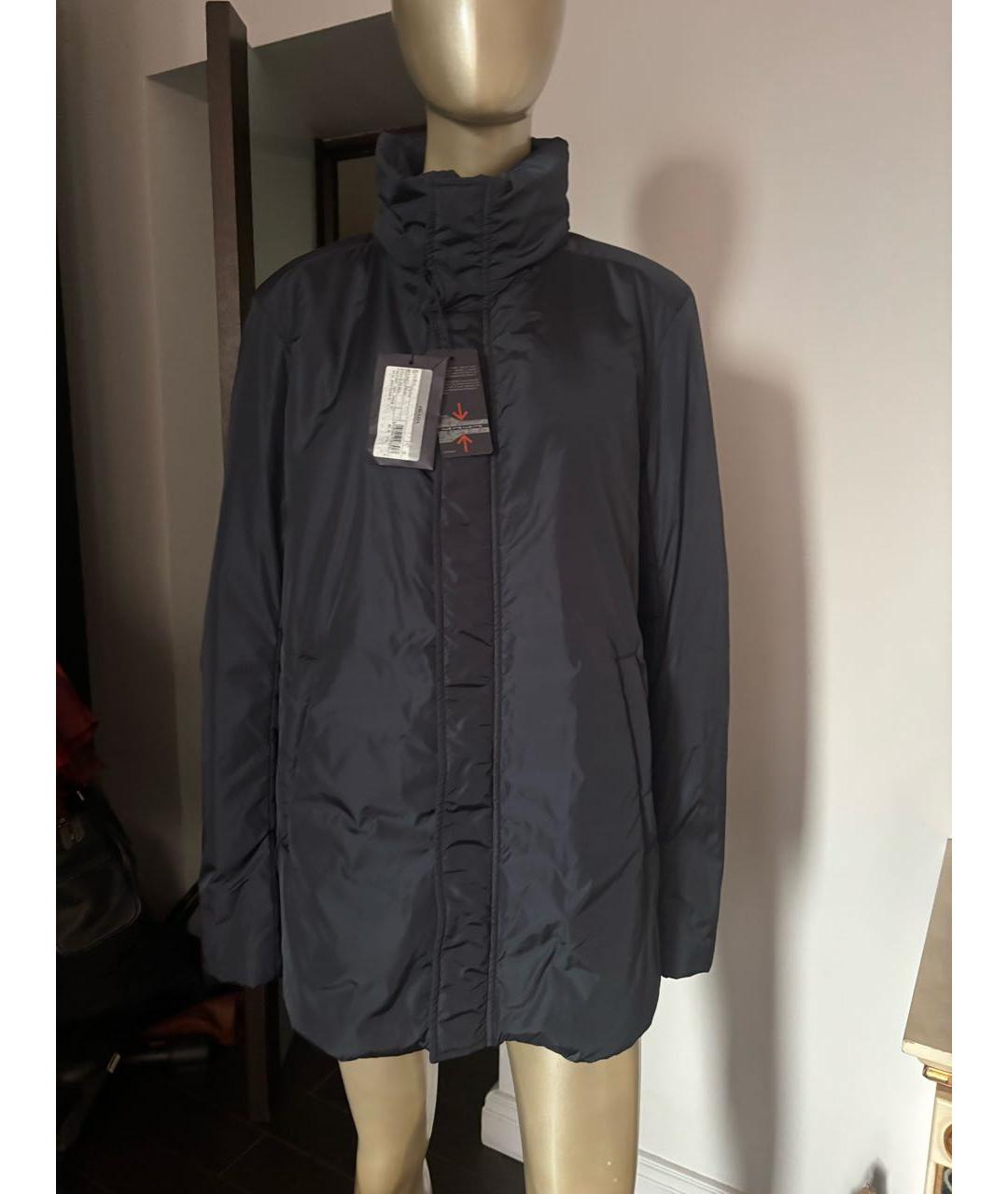 PRADA Темно-синяя полиэстеровая куртка, фото 9