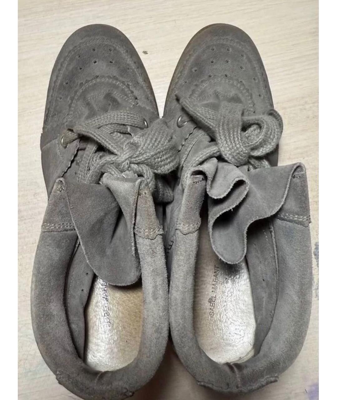 ISABEL MARANT Серые замшевые ботинки, фото 3