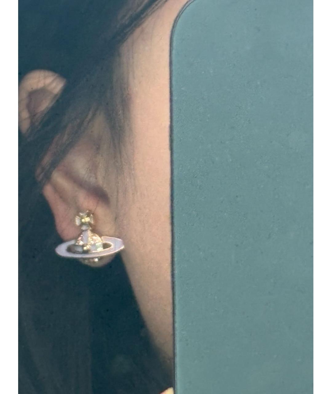 VIVIENNE WESTWOOD Фиолетовые металлические серьги, фото 3