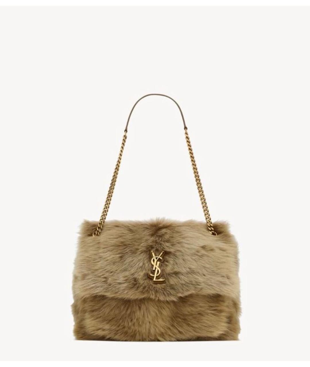 SAINT LAURENT Коричневая сумка через плечо, фото 2