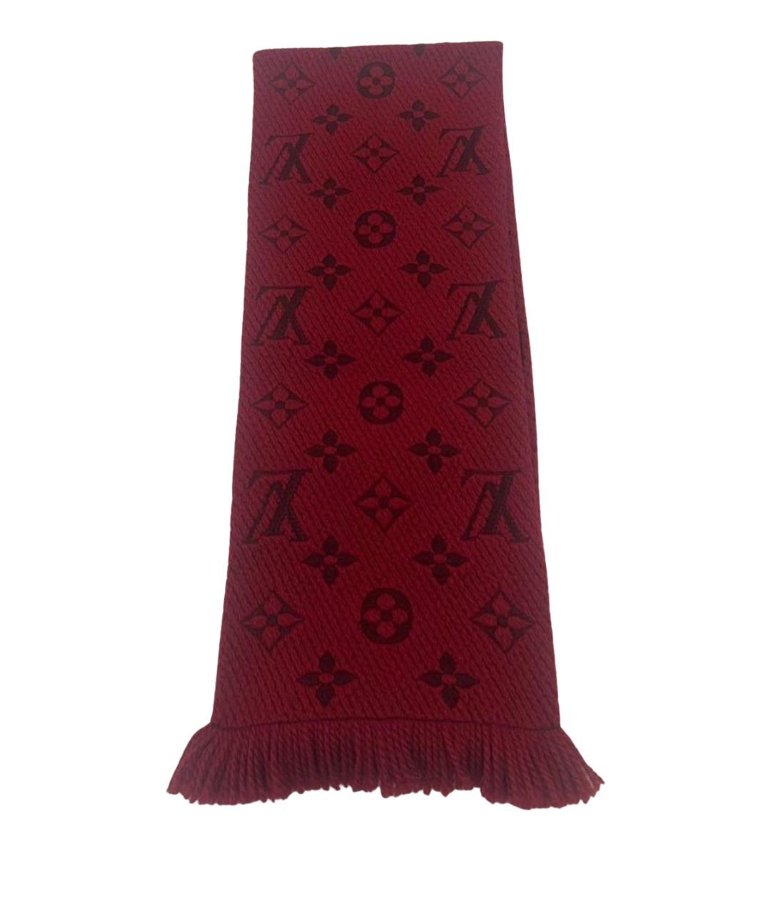 LOUIS VUITTON Красный шерстяной шарф, фото 1
