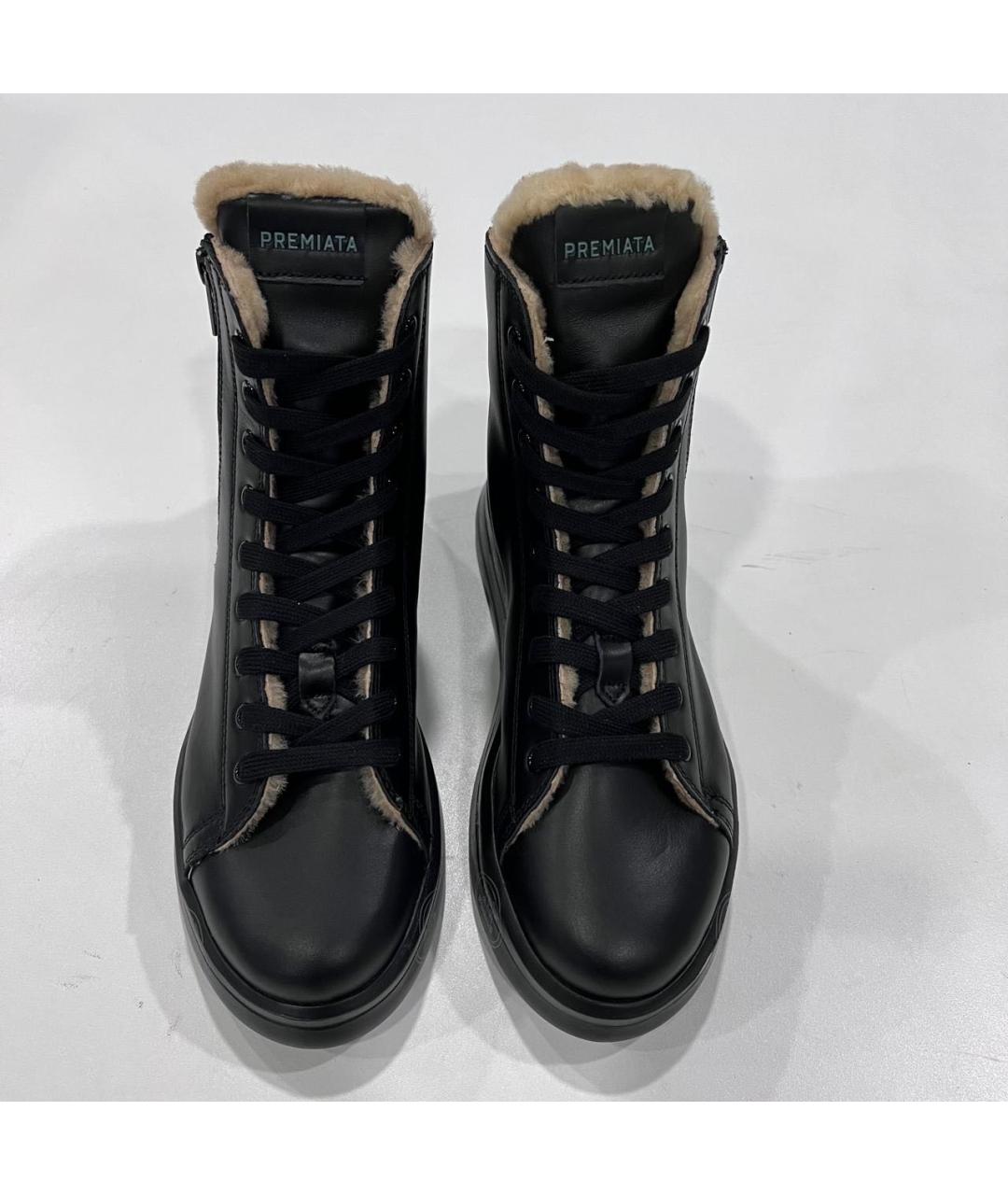 PREMIATA Черные кожаные кеды, фото 6