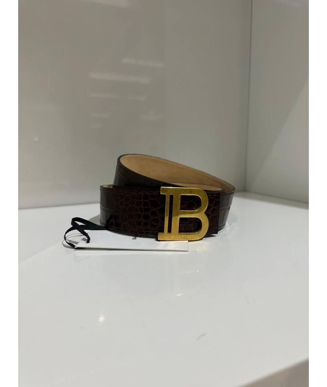 BALMAIN Черный кожаный ремень, фото 2