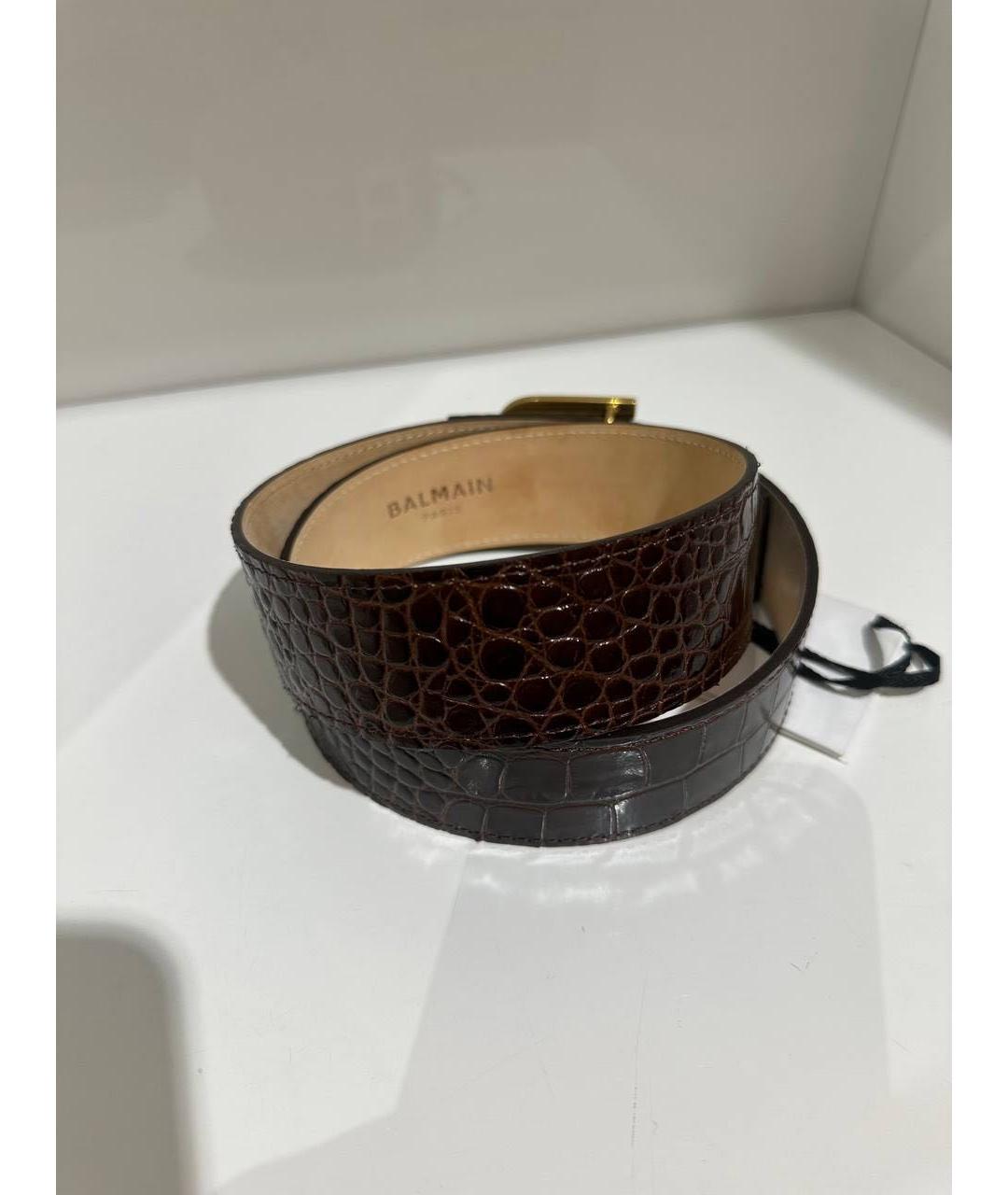 BALMAIN Черный кожаный ремень, фото 3