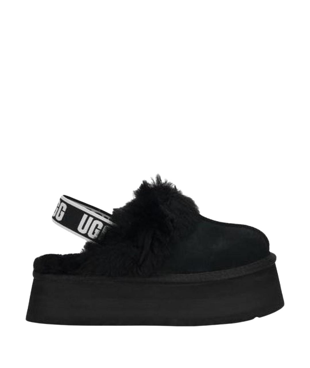 UGG AUSTRALIA Черные замшевые сабо, фото 1