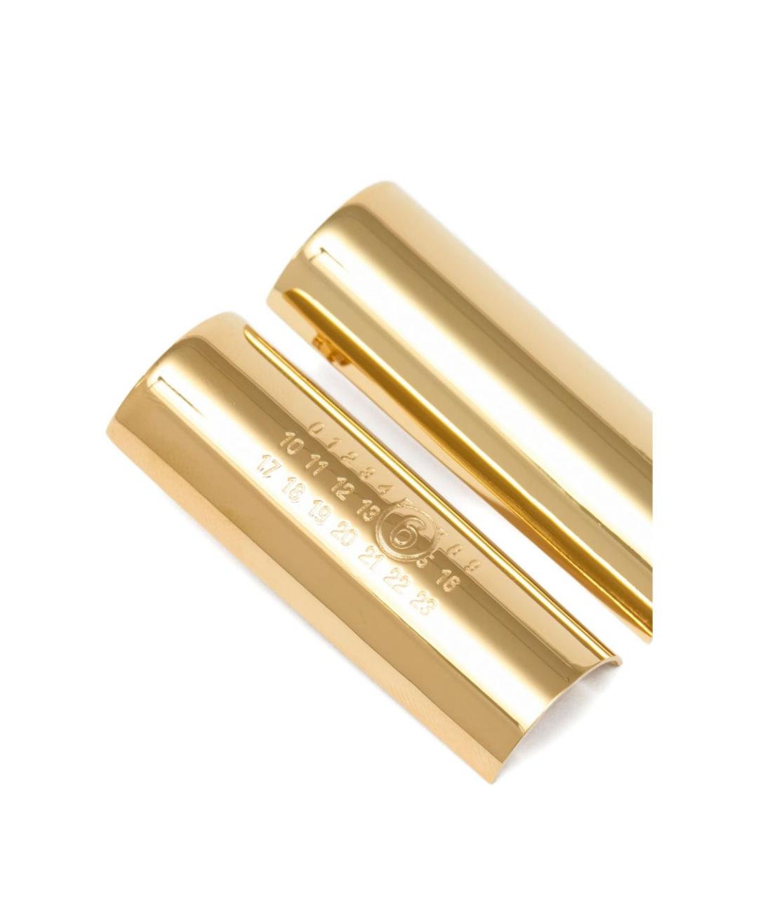 MM6 MAISON MARGIELA Золотые латунные серьги, фото 2