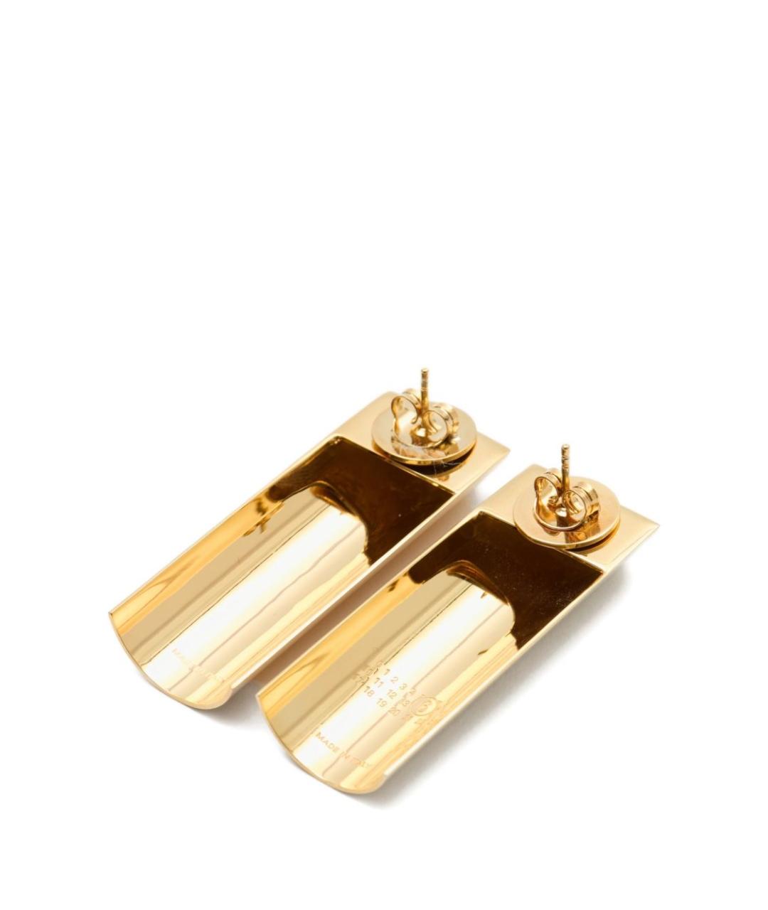 MM6 MAISON MARGIELA Золотые латунные серьги, фото 3