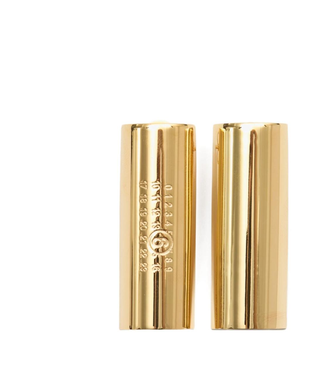 MM6 MAISON MARGIELA Золотые латунные серьги, фото 1