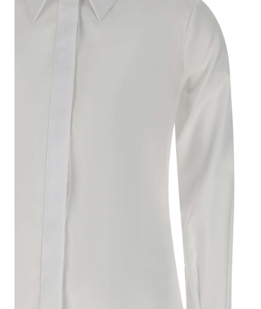 ELISABETTA FRANCHI Белая хлопковая рубашка, фото 2