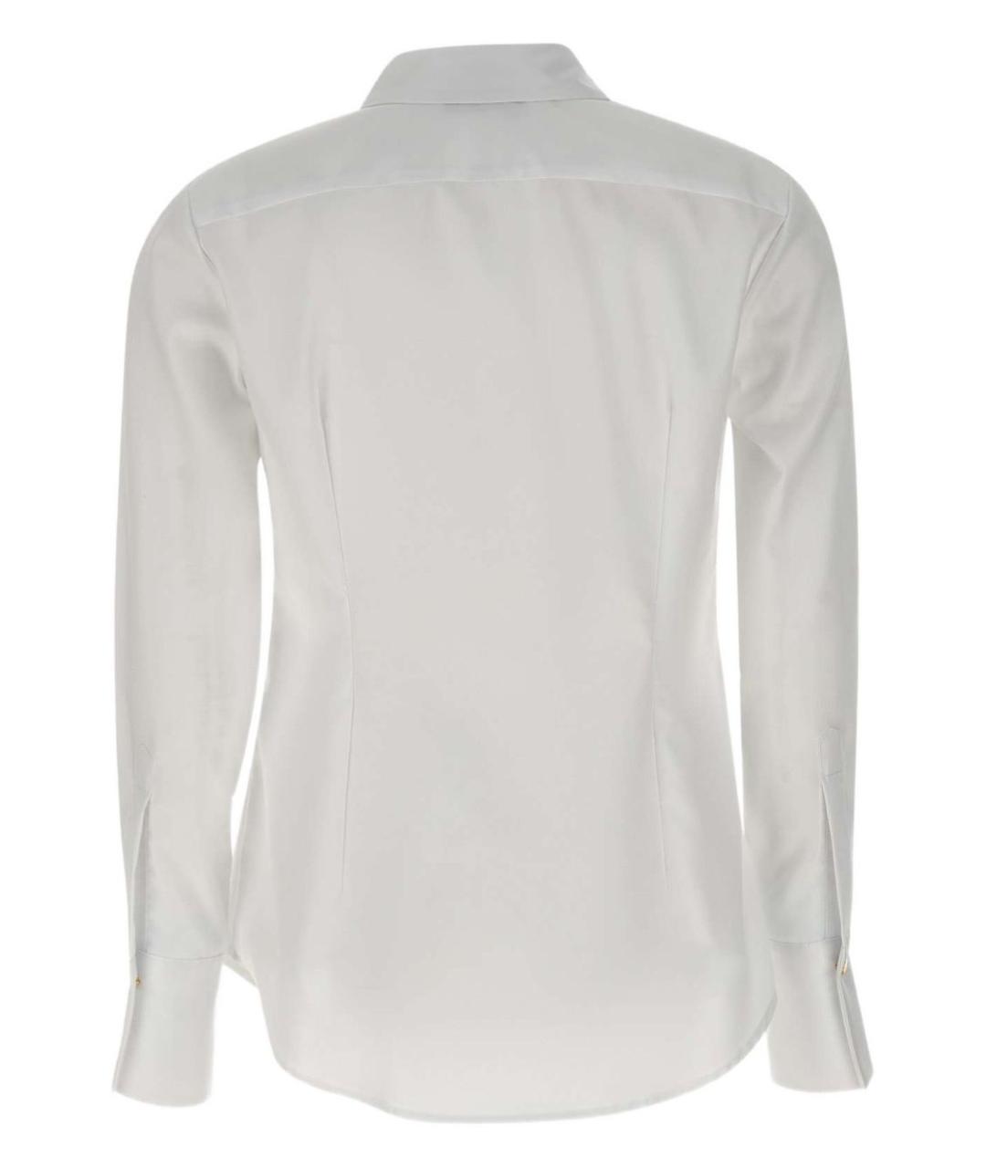 ELISABETTA FRANCHI Белая хлопковая рубашка, фото 5