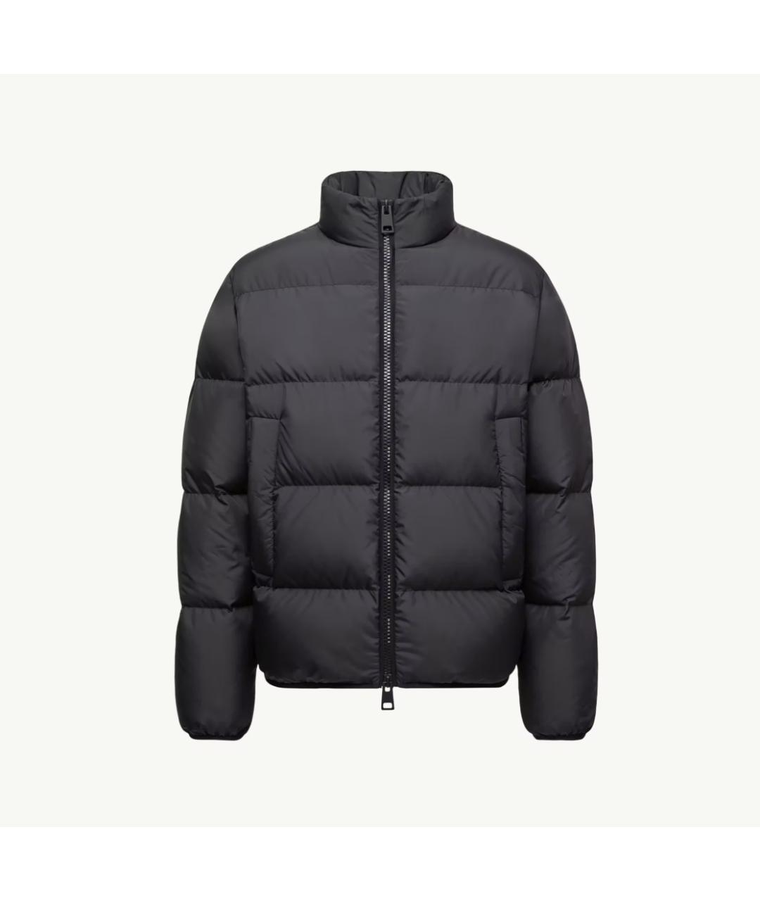 MONCLER Черный полиэстеровый пуховик, фото 6