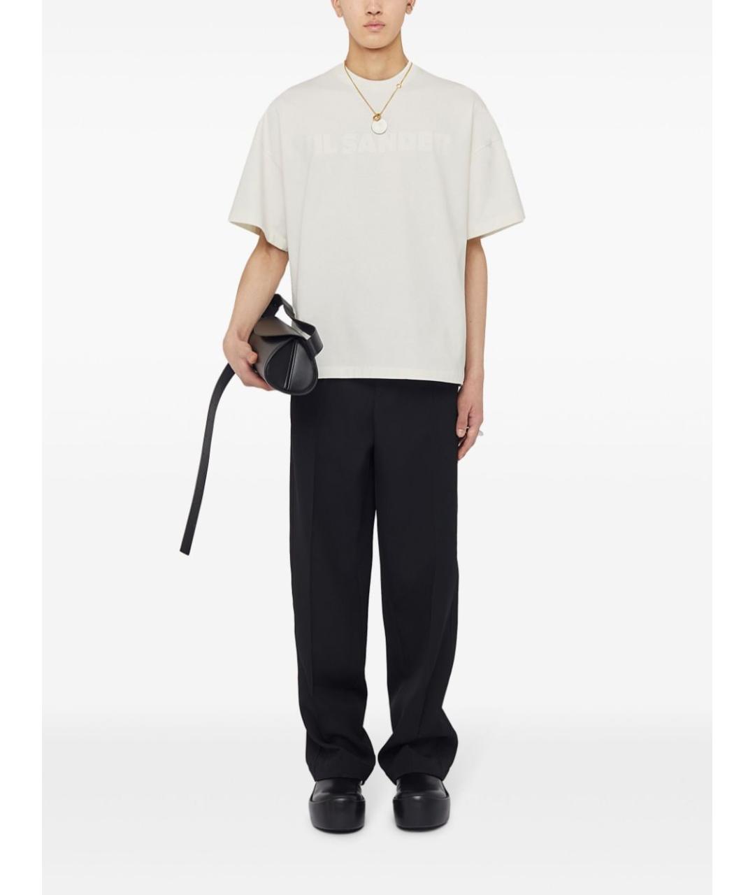 JIL SANDER Белая хлопковая футболка, фото 6