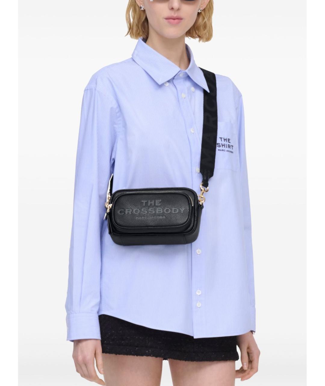 MARC JACOBS Черная кожаная сумка через плечо, фото 7