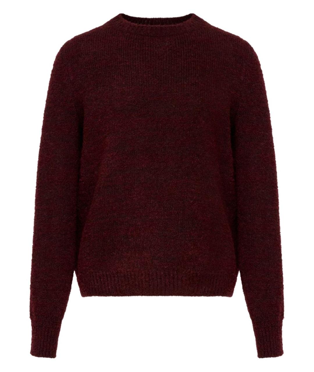 MAISON MARGIELA Бордовый шерстяной джемпер / свитер, фото 1