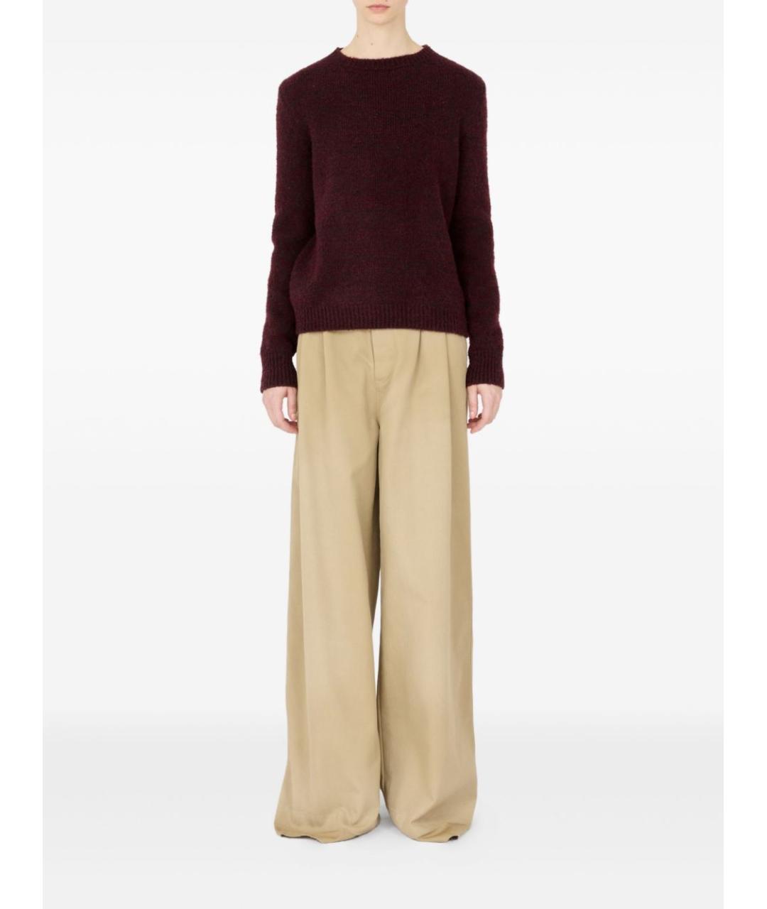 MAISON MARGIELA Бордовый шерстяной джемпер / свитер, фото 2