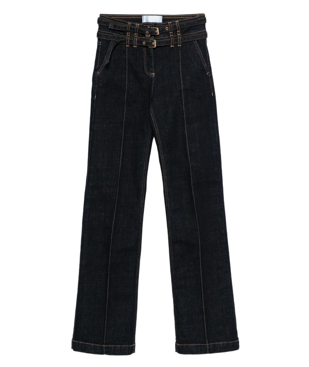 BLUGIRL Синие хлопковые прямые джинсы, фото 1