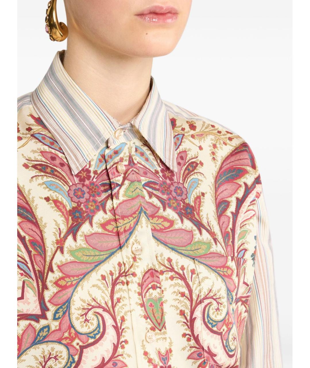 ETRO Мульти хлопковая рубашка, фото 4
