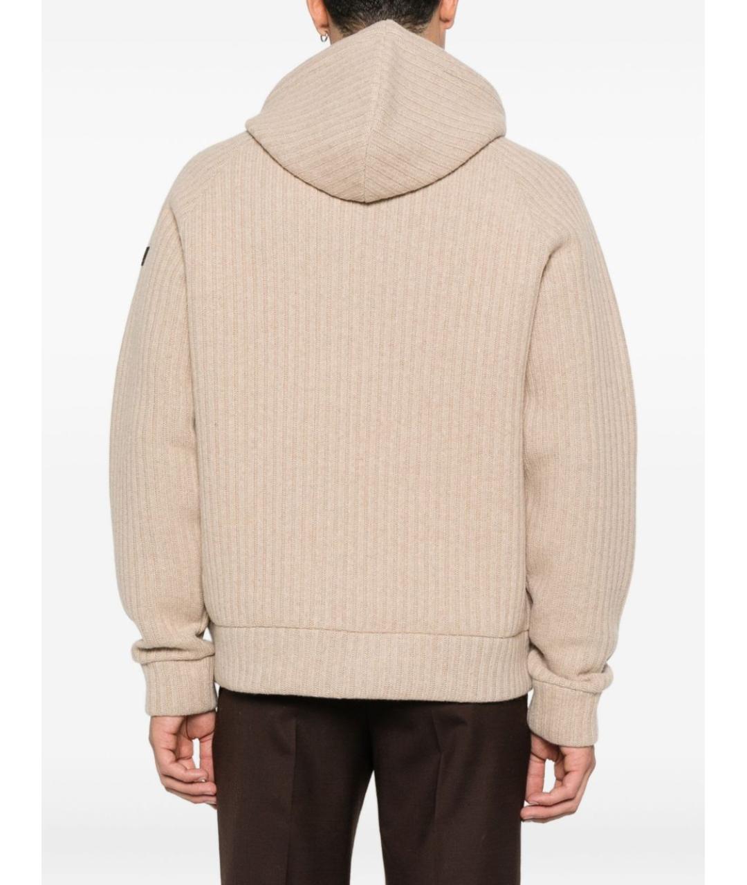 MC2 SAINT BARTH Бежевый шерстяной джемпер / свитер, фото 2