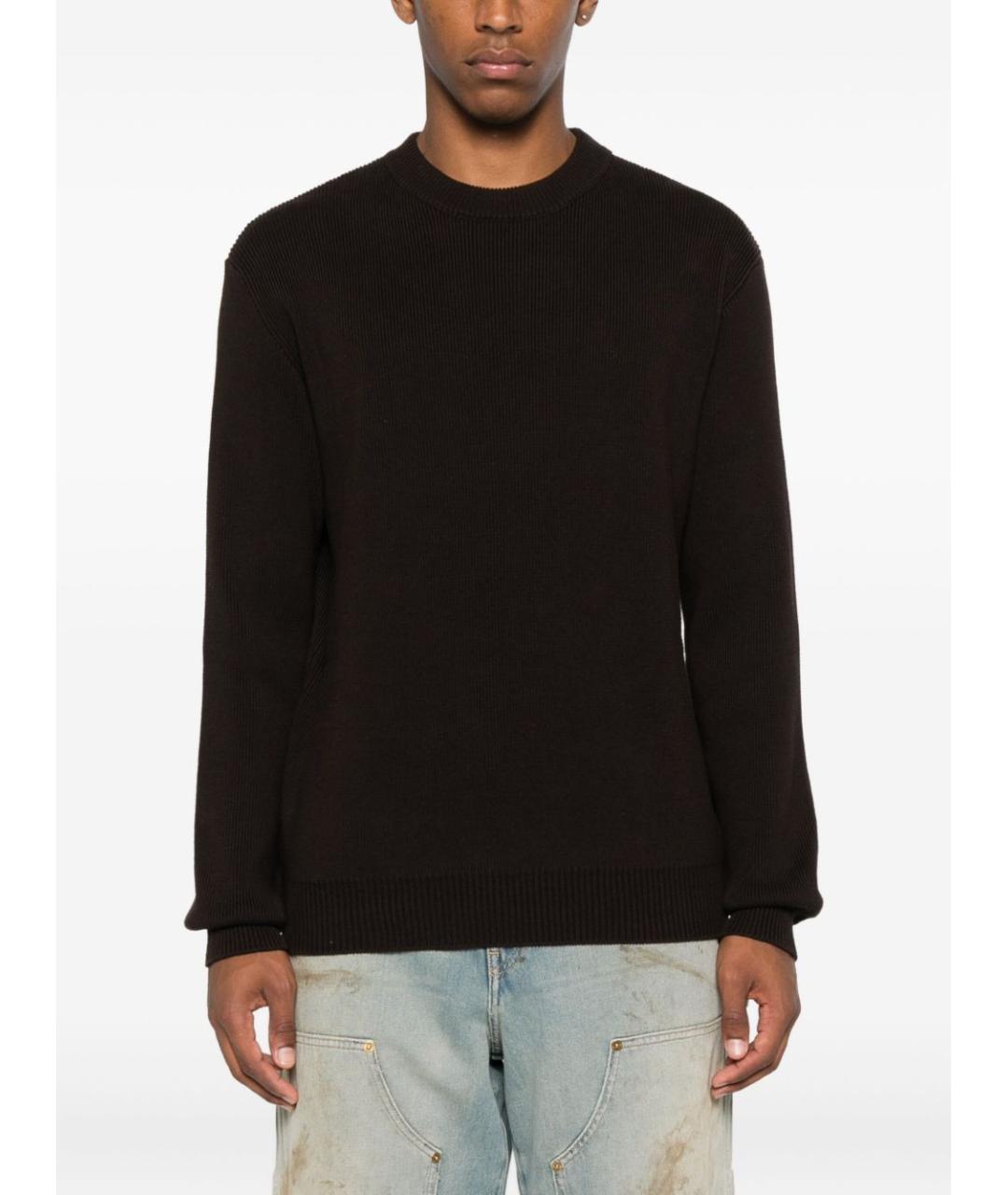 GOLDEN GOOSE DELUXE BRAND Черный хлопковый джемпер / свитер, фото 2