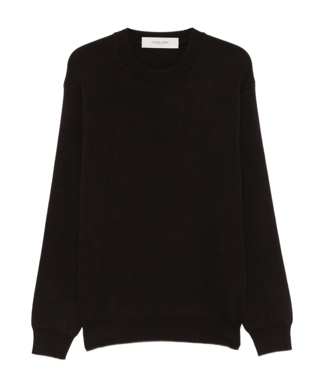 GOLDEN GOOSE DELUXE BRAND Черный хлопковый джемпер / свитер, фото 1