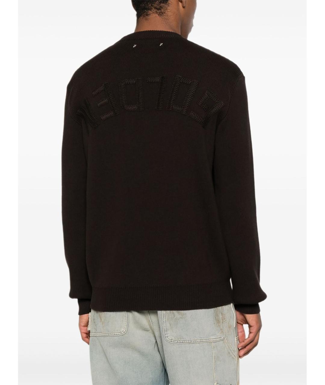 GOLDEN GOOSE DELUXE BRAND Черный хлопковый джемпер / свитер, фото 5