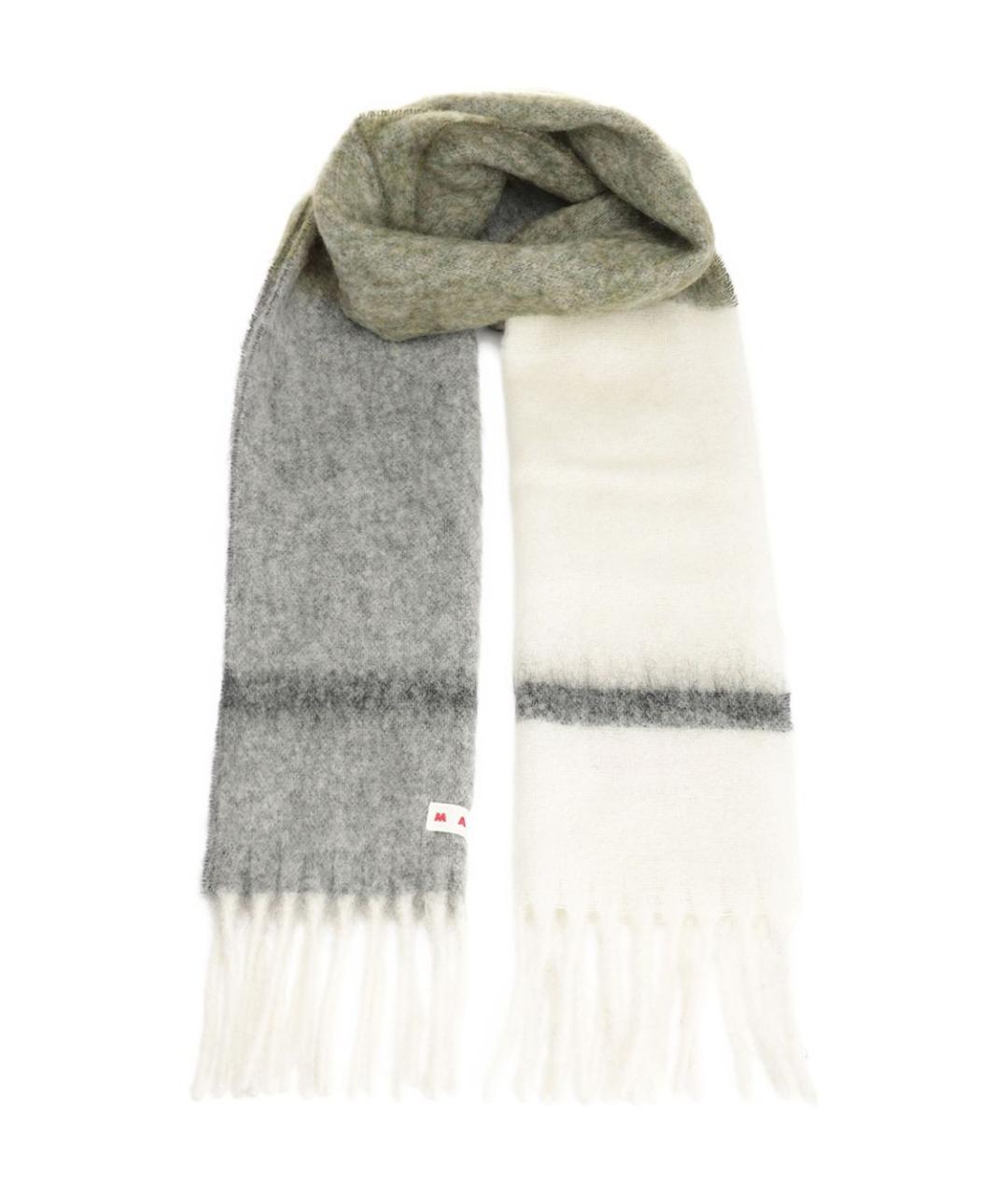 MARNI Мульти шерстяной шарф, фото 1