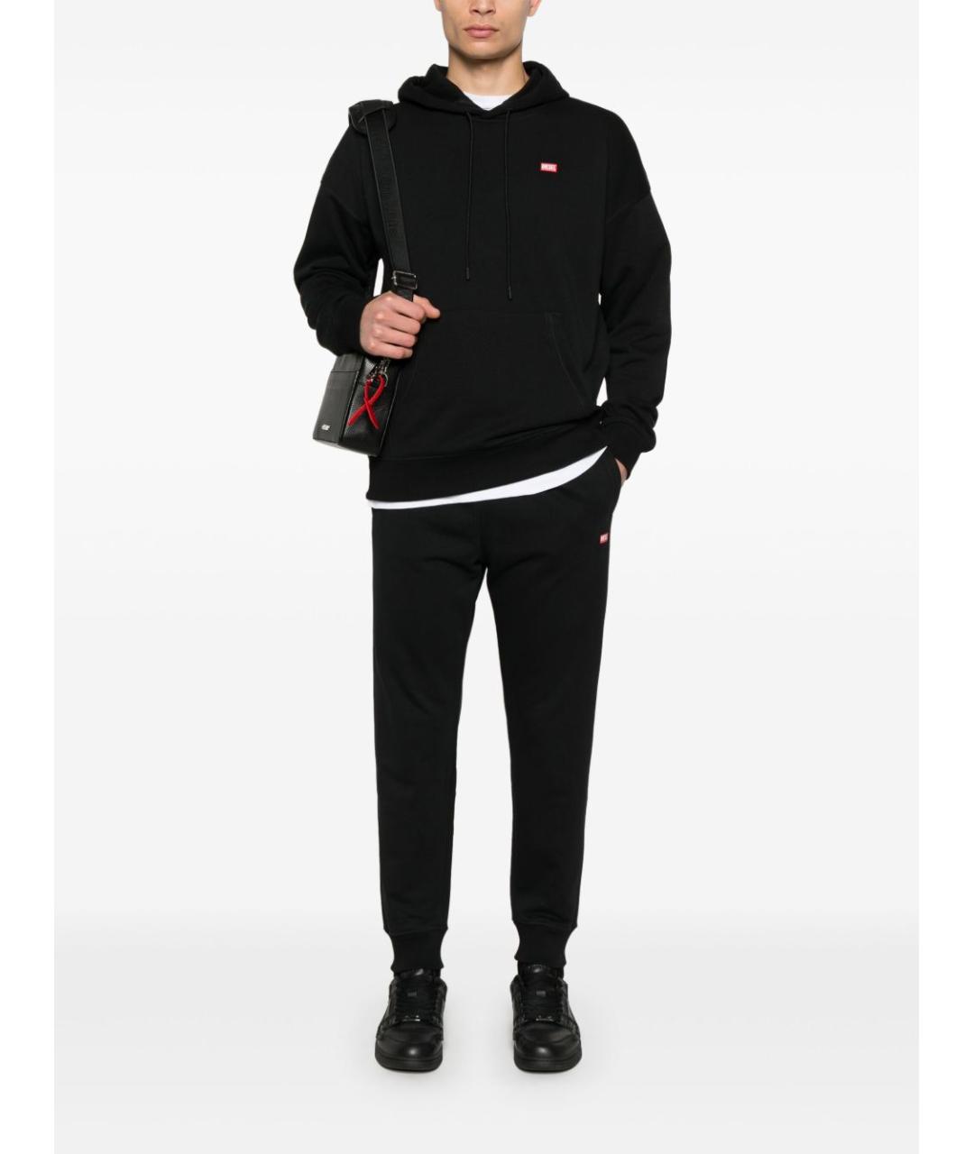 DIESEL Черные хлопковые повседневные брюки, фото 3