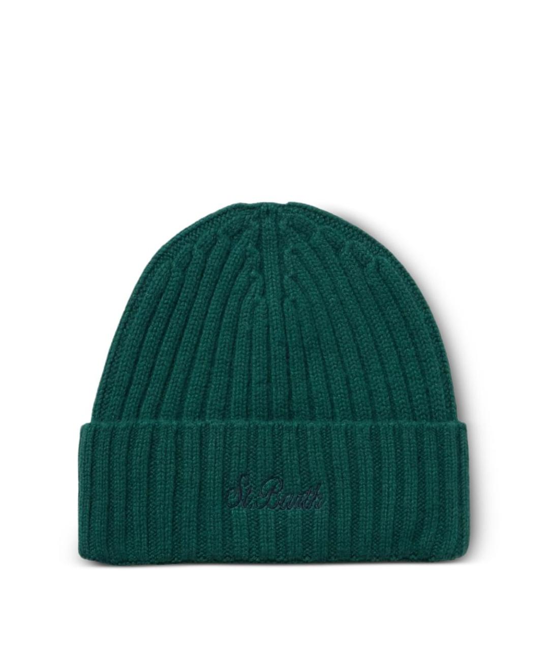 MC2 SAINT BARTH Зеленая шерстяная шапка, фото 1
