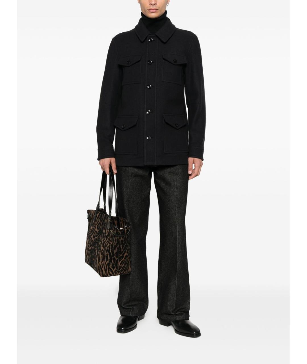 TOM FORD Темно-синяя шерстяная куртка, фото 4