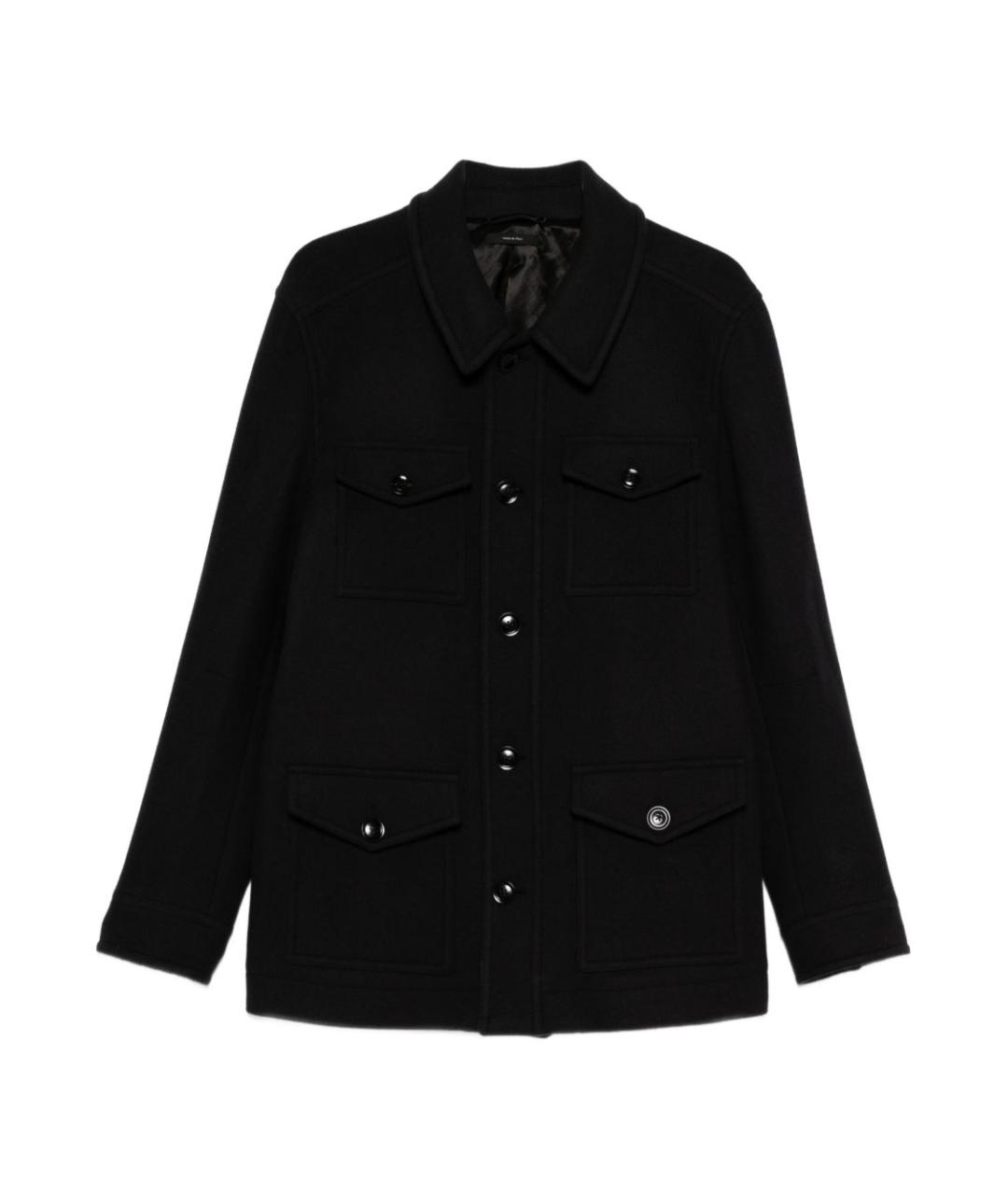 TOM FORD Темно-синяя шерстяная куртка, фото 1