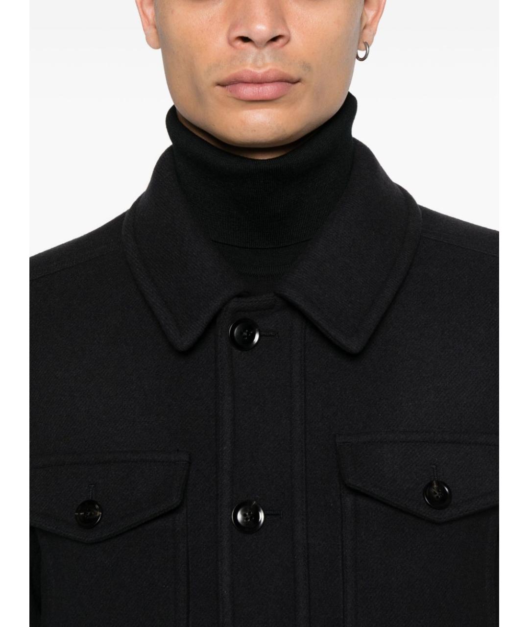 TOM FORD Темно-синяя шерстяная куртка, фото 3