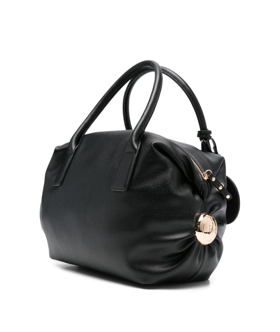 LIU JO Черная сумка тоут из искусственной кожи, фото 5