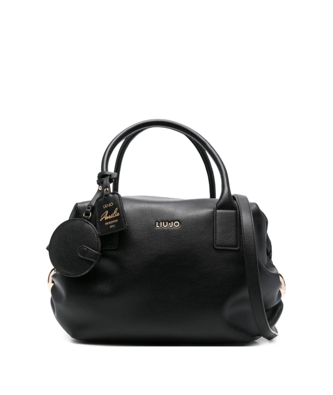 LIU JO Черная сумка тоут из искусственной кожи, фото 1