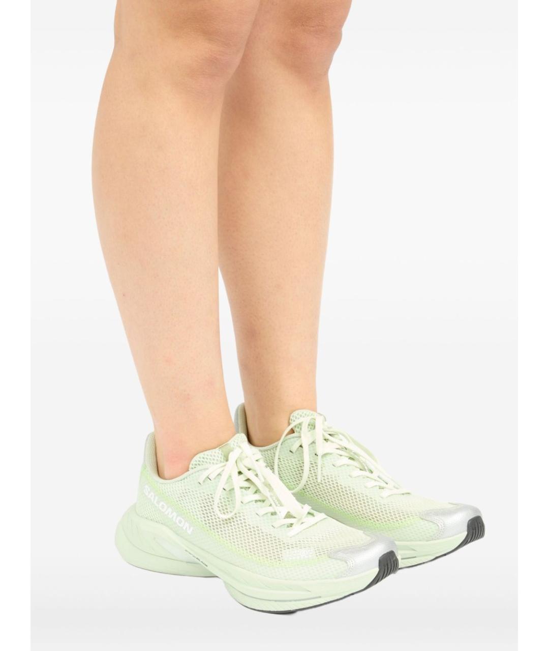 MM6 MAISON MARGIELA Зеленые текстильные кроссовки, фото 7