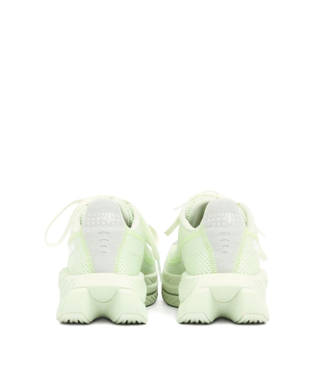 MM6 MAISON MARGIELA Зеленые текстильные кроссовки, фото 2