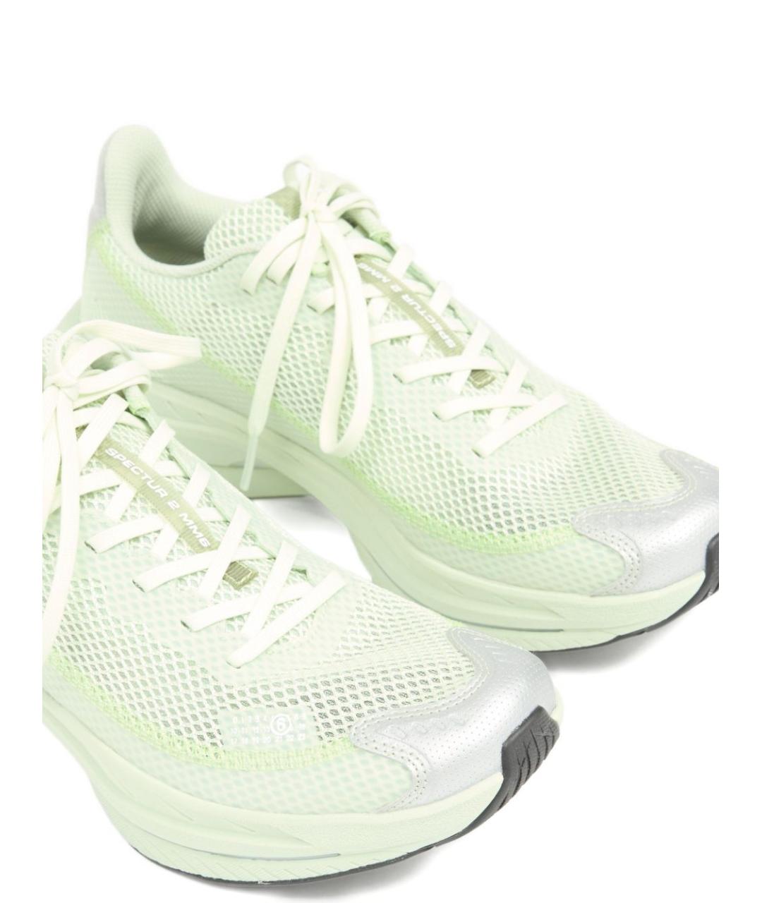 MM6 MAISON MARGIELA Зеленые текстильные кроссовки, фото 6