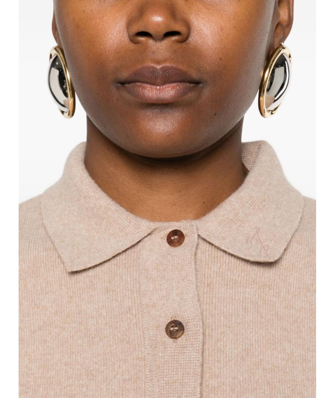 JACQUEMUS Бежевый шерстяной джемпер / свитер, фото 4