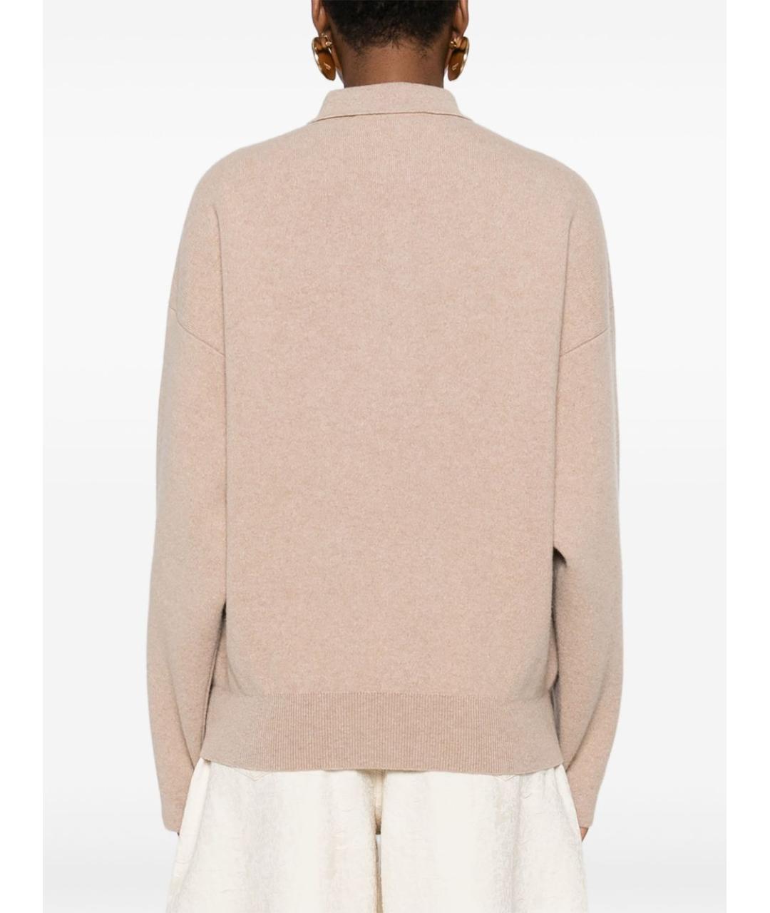 JACQUEMUS Бежевый шерстяной джемпер / свитер, фото 5