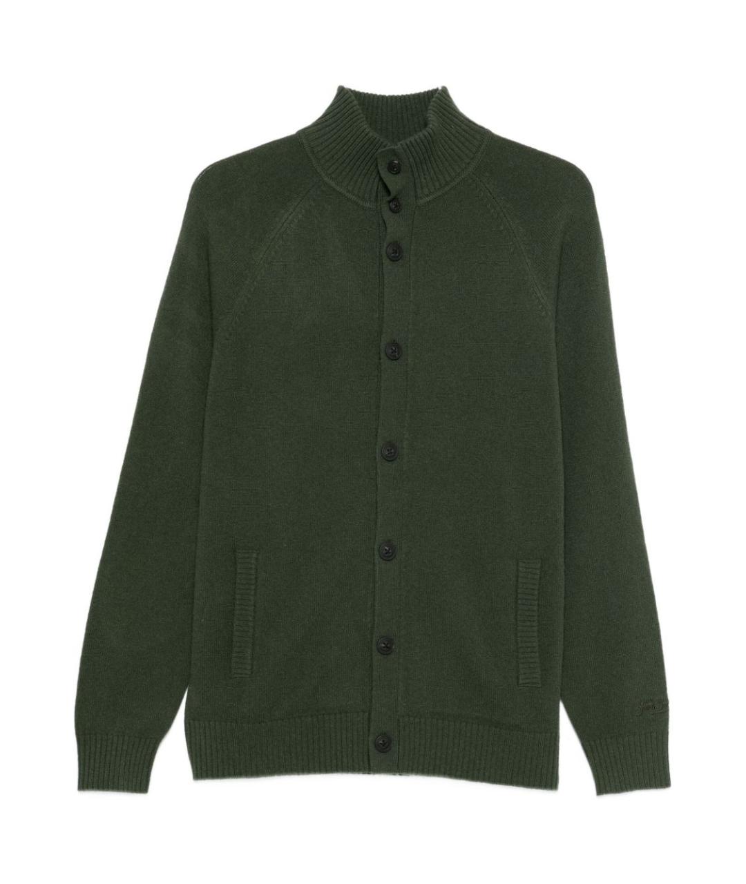 MC2 SAINT BARTH Зеленый шерстяной джемпер / свитер, фото 1