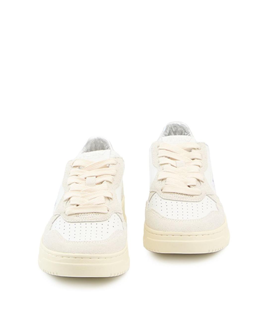 AUTRY Белые кожаные кроссовки, фото 4