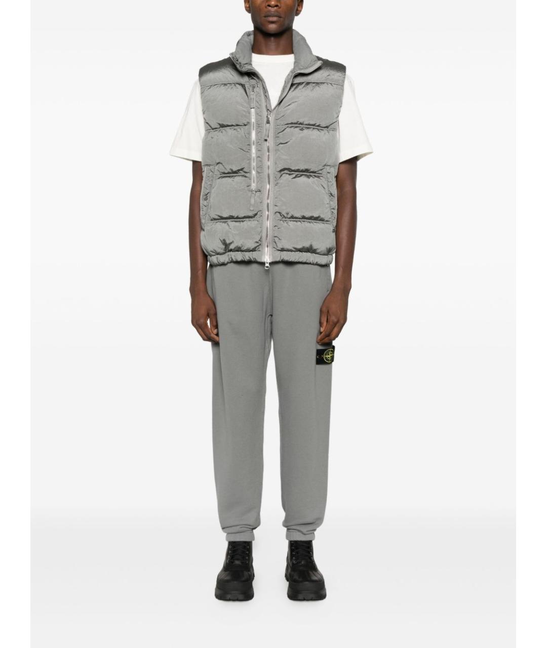 STONE ISLAND Бежевая хлопковая футболка, фото 4