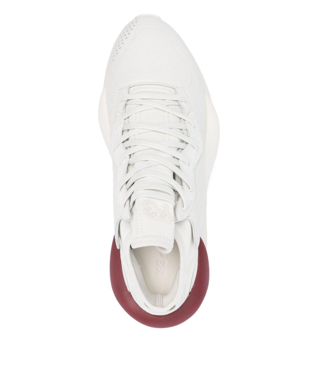 Y-3 Серые кожаные низкие кроссовки / кеды, фото 2