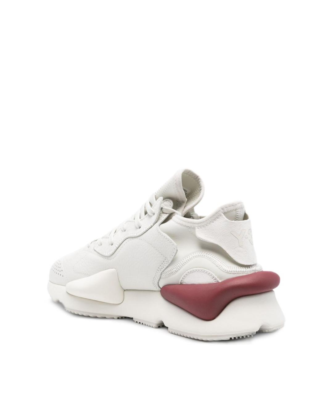 Y-3 Серые кожаные низкие кроссовки / кеды, фото 3