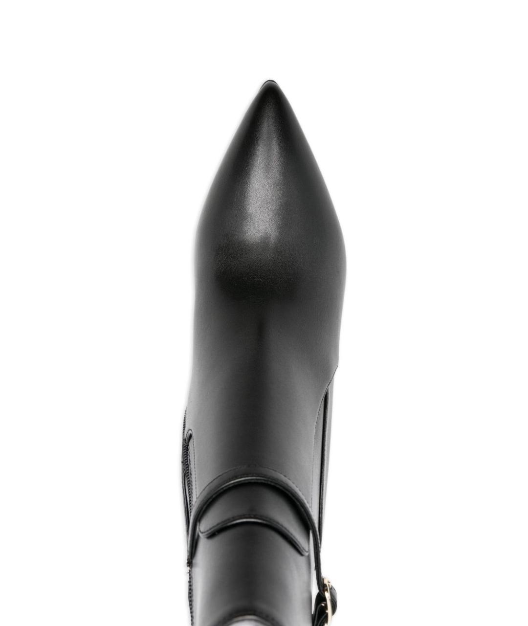 LIU JO Черные кожаные ботильоны, фото 4