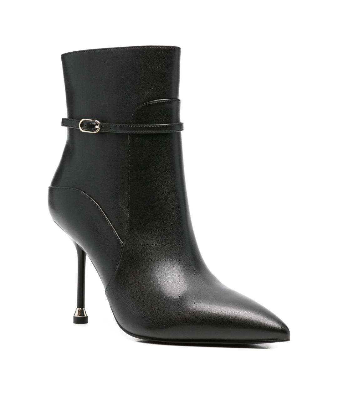 LIU JO Черные кожаные ботильоны, фото 2