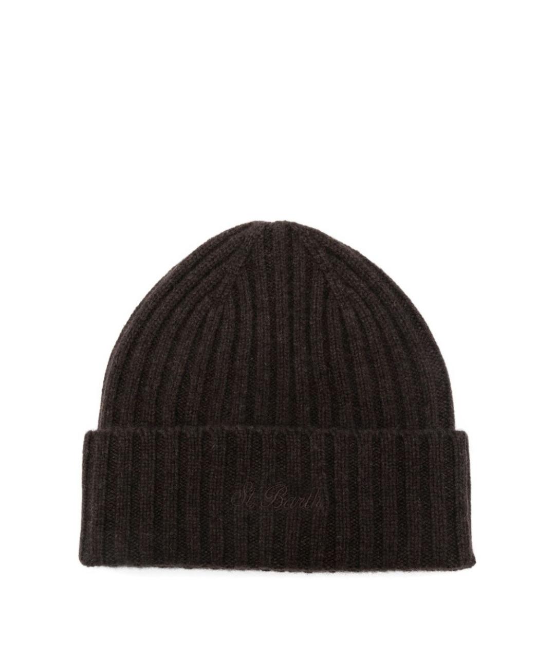 MC2 SAINT BARTH Коричневая кашемировая шапка, фото 1