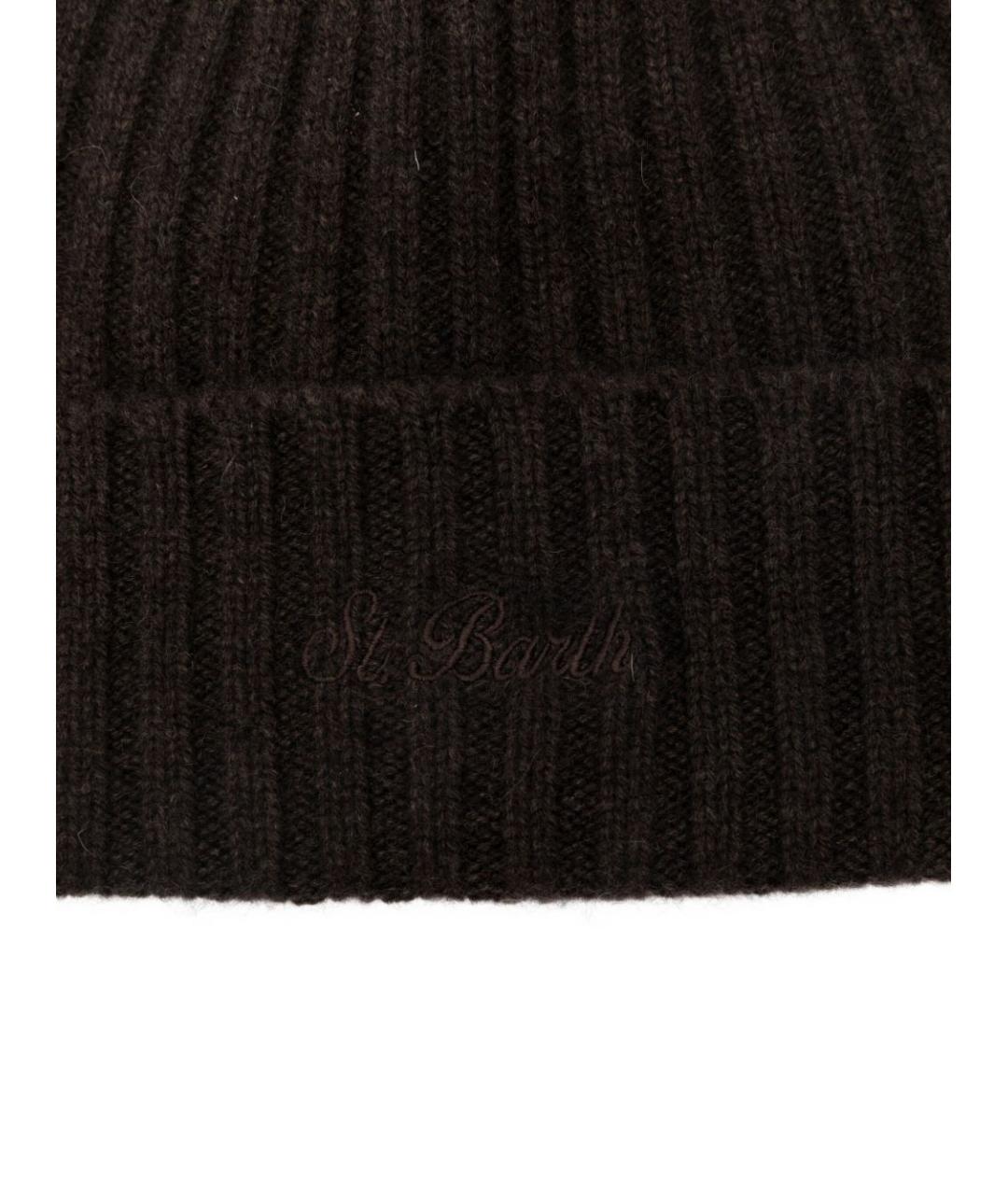 MC2 SAINT BARTH Коричневая кашемировая шапка, фото 3