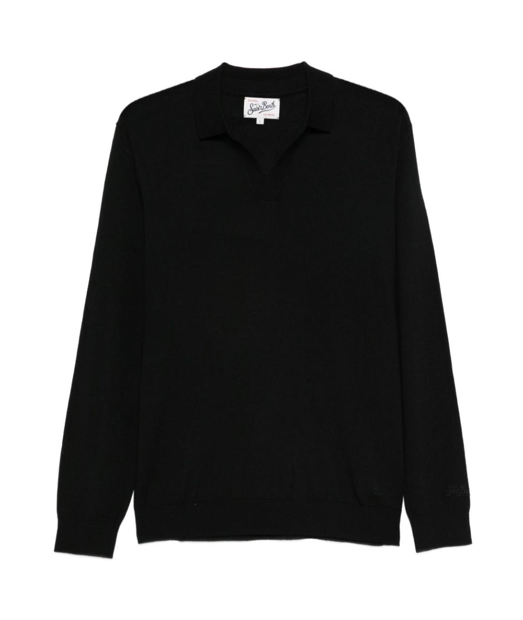 MC2 SAINT BARTH Черная шерстяная водолазка, фото 3