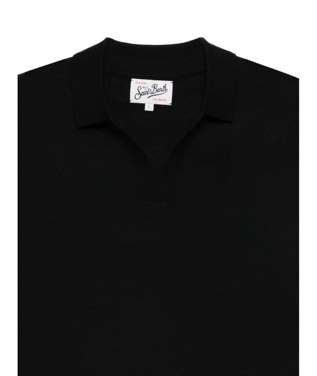 MC2 SAINT BARTH Черная шерстяная водолазка, фото 2
